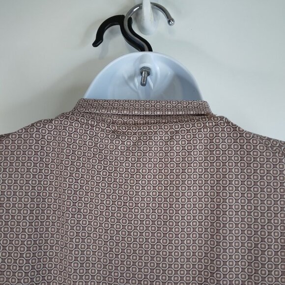 Adrianna Papell Tie Neck Geometric Printed Sleeveless Blouse Top Size M - Picture 7 of 11